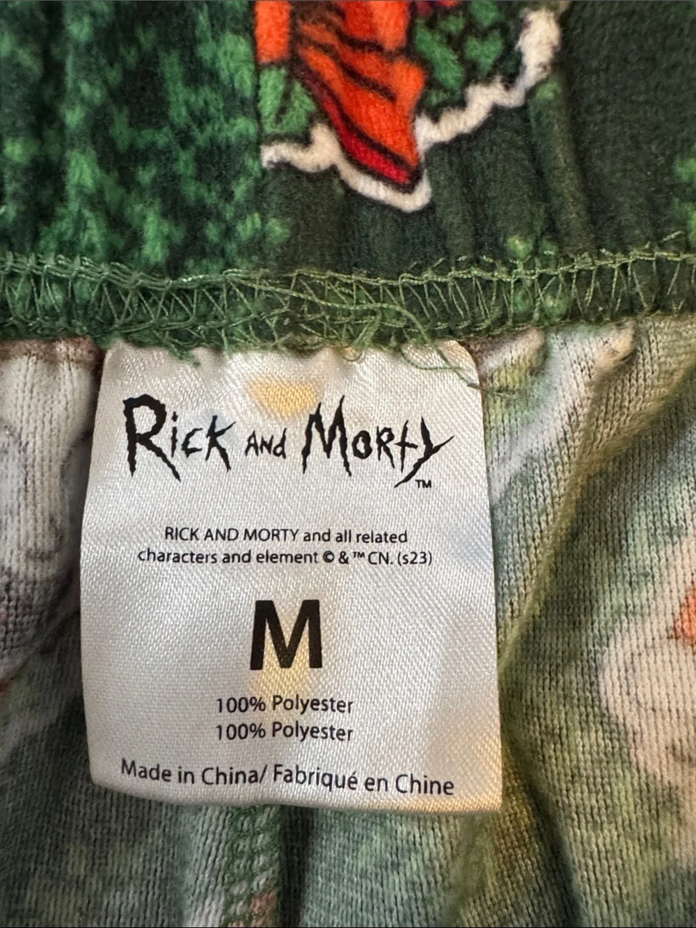 Rick & Morty Christmas Wreath Lounge Pajama Pants Men's Size M